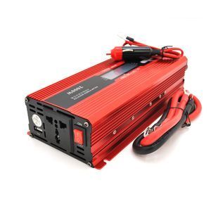 Інвертор напруги UKC+LCD 2000ВА(1200Вт) 12/220V approximated 1 універсальна розетка клеми 2000000272580YT фото