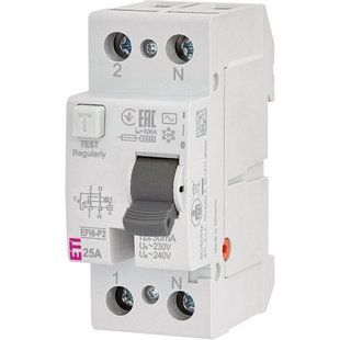 Реле дифференциальное (УЗО) ЕТІ 2р EFI6-P2 25/0,03 тип AC (6kA) 99-10034708VIAT фото