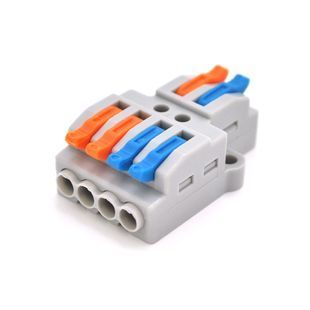 Клемна колодка Voltronic PCT-424 2х4 провода 400В 32А упаковка 10 шт 2880000414742YT фото