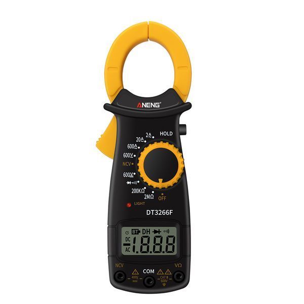 Токові кліщі-мультиметр ANENG DT3266F Вимірювання V DC V AC A AC &Omega; NCV Функції прозвонка перевірка діодів Hold індикація фази 2000000321073YT фото