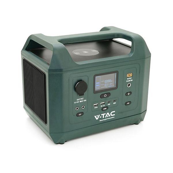 Портативная станция V-TAC Power VT-606N, LiFePO4(IRF32135 12.8V 45Ah/576Wh), PEAK 1000W, 18W 5V3.5A, PD18W, PD65W, 295*206*228.5 мм, 7.8 кг F15C183D8837 фото