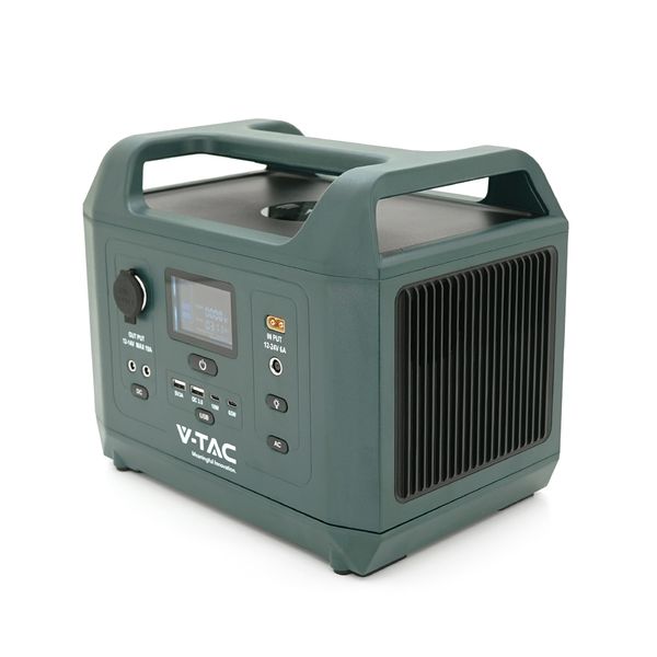 Портативная станция V-TAC Power VT-606N, LiFePO4(IRF32135 12.8V 45Ah/576Wh), PEAK 1000W, 18W 5V3.5A, PD18W, PD65W, 295*206*228.5 мм, 7.8 кг F15C183D8837 фото