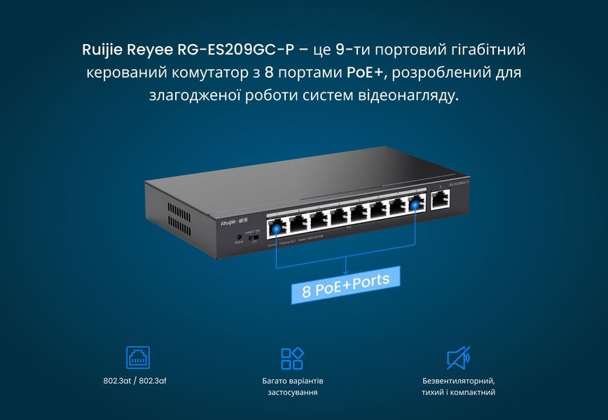 Коммутатор Ruijie Reyee RG-ES209GC-P 364460DCL фото