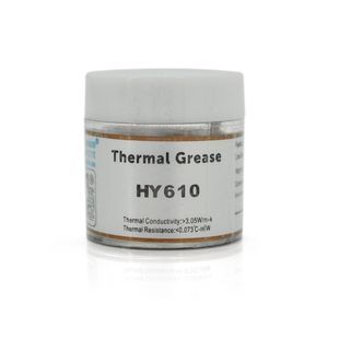 Паста термопровідна HY-610 10g банка Gold gt;3,05W/m-K lt;0.073&deg;C-in&sup2;/W -30&deg;&asymp;280&deg; В'язкість -1K cPs OEM Q38 2000000010267YT фото