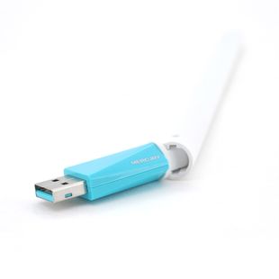 Беспроводной сетевой адаптер с антенной Wi-Fi-USB MERCURY MW150UH, 802.11bgn, 150MB, 2.4GHz, WIN7/XP/Vista/2K/MAC/LINUX, BOX Q300 4A17B8B109F2 фото