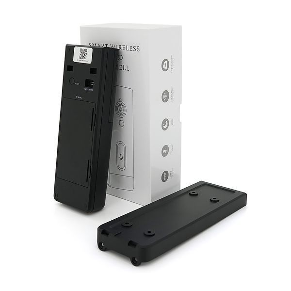 Автономный уличный/внутренний Видеозвонок 2MP YOSO DoorVision-WIFI-02-2 Tuya . на батареях 18650 . WIFI . запись на SD карту. Черный ( батареи не вход 2000000276144YT фото