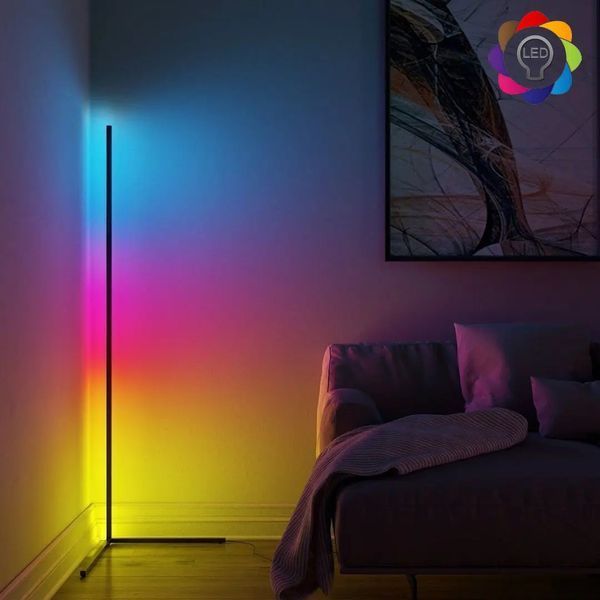 Торшер кутовий Ledox Design 120 см (20 Вт) &ndash; LED-підсвітка пульт ДК 330 ефектів eve1050 фото