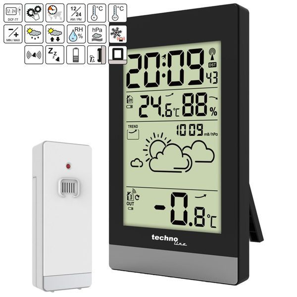 Метеостанция Technoline WS9132 Black (WS9132) DAS301788DASM фото