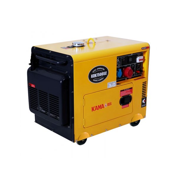 Генератор дизельний KDK7500SC, 6.9KVA, однофазний 230V, об'єм 14,5л DBBF0D353B2C фото