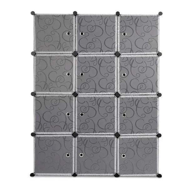 Шкаф для вещей пластиковый Voltronic MP312-62 110х37х146см черный Box 2880000415824YT фото