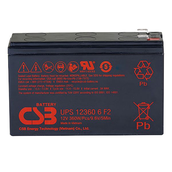 Акумуляторна батарея CSB UPS123606, 12V 6Ah (151х51х94мм) E8DAC2EA658F фото