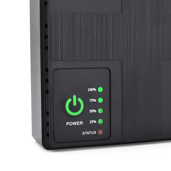 ДБЖ UPS-18W DC1018P для роутерів/комутаторів/PON/POE-430, 5//9/12V, 1A, 4*18650 (2600MAh), Black, BOX 0C6BECB9F2FF фото