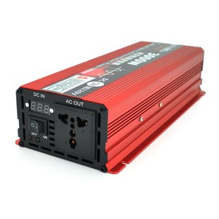 Инвертор напряжения ST3000CP (DC:1500W), 12/220V с аппроксимированной синусоидой, 1 универсальная розетка, крокодилы, BOX D53CEB361DC6 фото