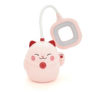 Гибкая настольная лампа PINK CAT с органайзером СS-290-3, 2 режима, 4,2V 600mAh. 3 часа работы, 42см, 200гр, Box 2000000293318YT фото