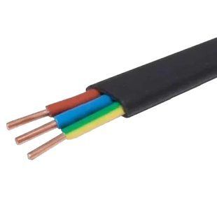 Кабель ВВГ нг LS П 3х2,5 чорний (Україна) (100м) 99-10028025VIAT фото