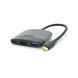 Хаб Type-C(папа) пластиковый, HDMI(мама)+USB3.0(мама)+PD(мама), 23cm, Black 2000000270340YT фото 2