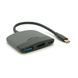 Хаб Type-C(папа) пластиковый, HDMI(мама)+USB3.0(мама)+PD(мама), 23cm, Black 2000000270340YT фото 1