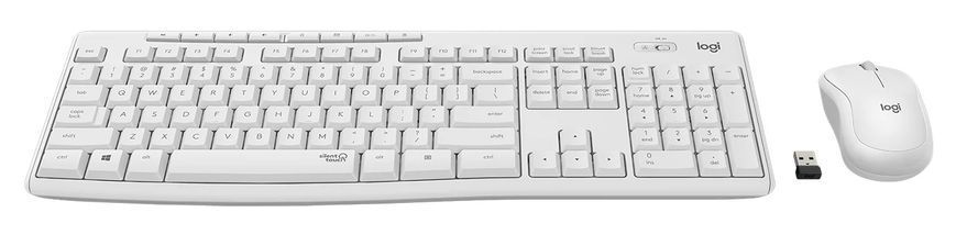 Комплект (клавиатура, мышь) беспроводной Logitech MK295 Combo White (920-009824) 436066DCL фото