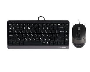 Комплект проводная клавиатура с мышью A4Tech Fstyler F1110, USB, серый цвет 1606185EDG фото