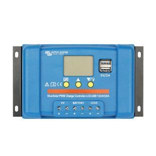 Контролер заряду Victron Energy BlueSolar PWM-LCD USB 12/24V-20A(20A, 12/24В) 99-00010925TRIN фото