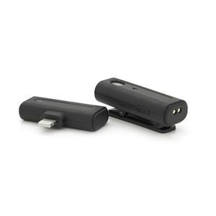 Петличний бездротовий мікрофон M9 роз'єм Lighting вбудований акумулятор 80 mAh Black Box 2000000349732YT фото