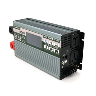 Инвертор напряжения Demuda DMDPSW-1000W, 12V/220V, 1000W с правильной синусоидой, 2 универсальные розетки, 2 USB, Rj 45, клемные провода, Q6 2735C1FCCC1E фото