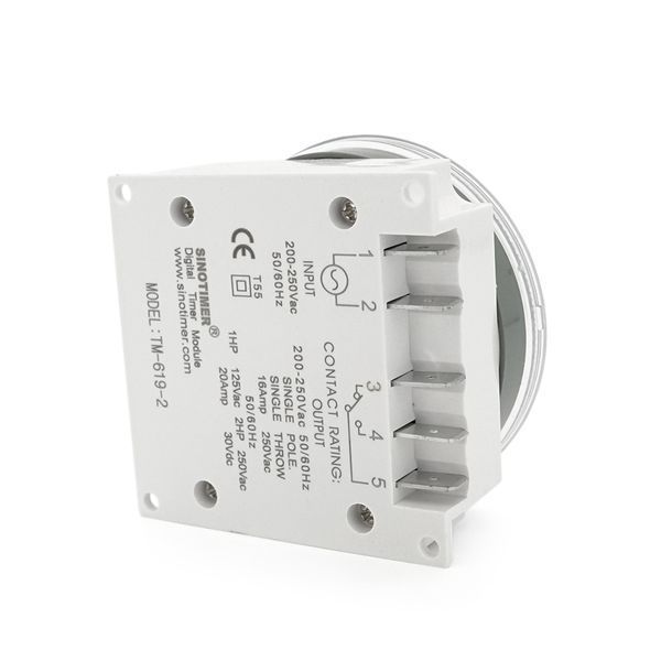 Таймер тижневий Sinotimer TM619-2 програмований 16А 200-250V 60х60х30 мм 2000000366838YT фото