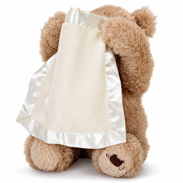 Интерактивная играшка музыкальный мишка Peekaboo Bear с одеялом 33 см eve2013 фото