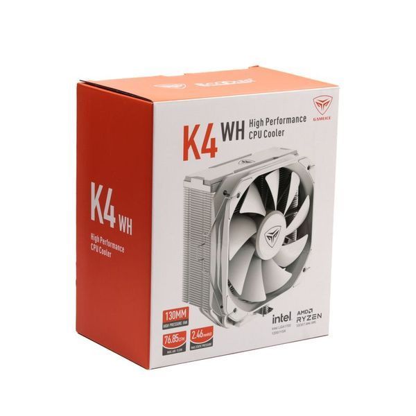 Кулер процесорний PCCOOLER K4 WH, білий 1606213EDG фото