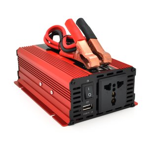 Инвертор напряжения Voltronic, 1200W(600W), 12/220V, с аппроксимированной синусоидой, 1 универсальная розетка, 1 USB, крокодилы, BOX FFED39B111E8 фото