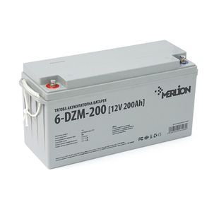 Тяговая аккумуляторная батарея AGM MERLION 6-DZM-200, 12V 200Ah М8 (495*165*230), Q1 2000000264080YT фото