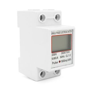 Однофазный электронный счетчик Sinotimer на DIN-рейку 220V LCD подсветка V A kW 2000000365152YT фото