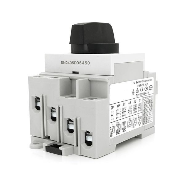 Поворотний вимикач зовнішнього монтажу HGN4-NL1-16 DC1000V 16A 4P Grey 2000000363431YT фото