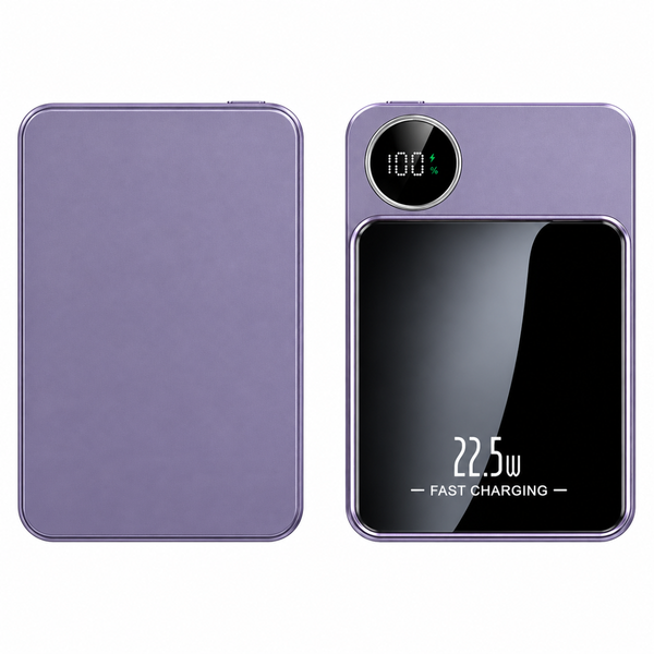 Магнітний зовнішній акумулятор Power Bank MagSafe 20000 mAh фіолетовий eve2183 фото