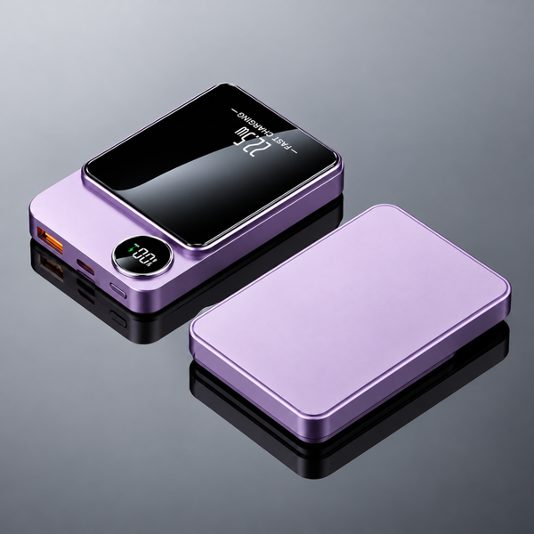 Магнітний зовнішній акумулятор Power Bank MagSafe 20000 mAh фіолетовий eve2183 фото