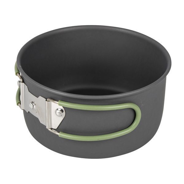 Набір посуду Bo-Camp Explorer 4 Pieces 19 Hard Anodized Grey/Green (2200241) DAS302733DASM фото