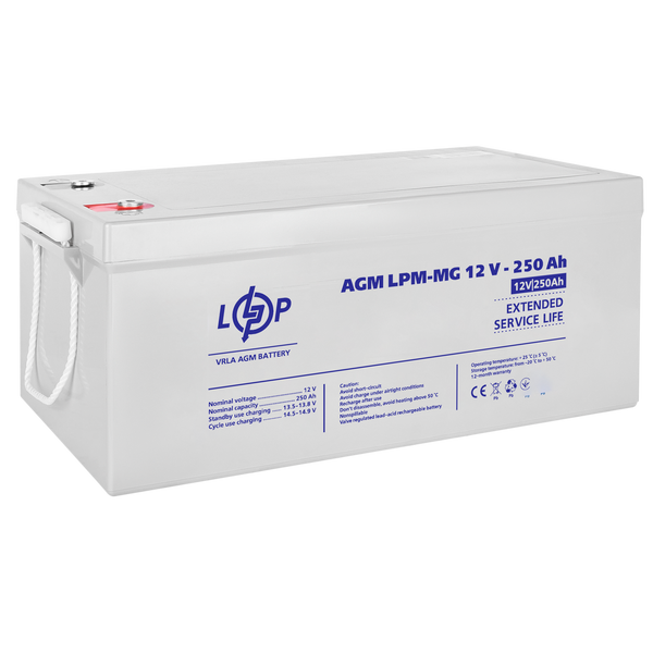 Акумулятор мультигелевий LPM-MG 12V - 250 Ah 4198LP фото