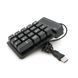 Цифровая клавиатура USB для ноутбука, длина кабеля 150см, (135х85х33 мм) Black, 19к, Box 2000000202938YT фото 3