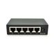 Коммутатор Dinkia DS-1005P 5 портов Ethernet 10/100 Мбит/сек, без БП, BOX 29D8EA9682A7 фото 1