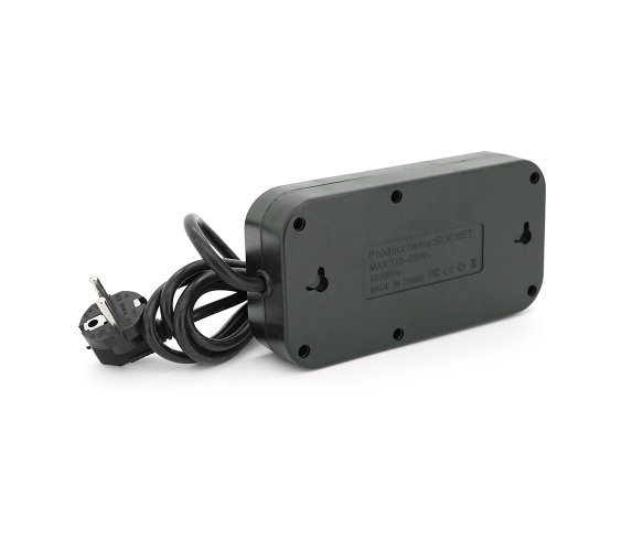 Мережевий фільтр-подовжувач QL-1091U 3 розетки 4-USB 1-Type-C чорний 900000000002IMP фото