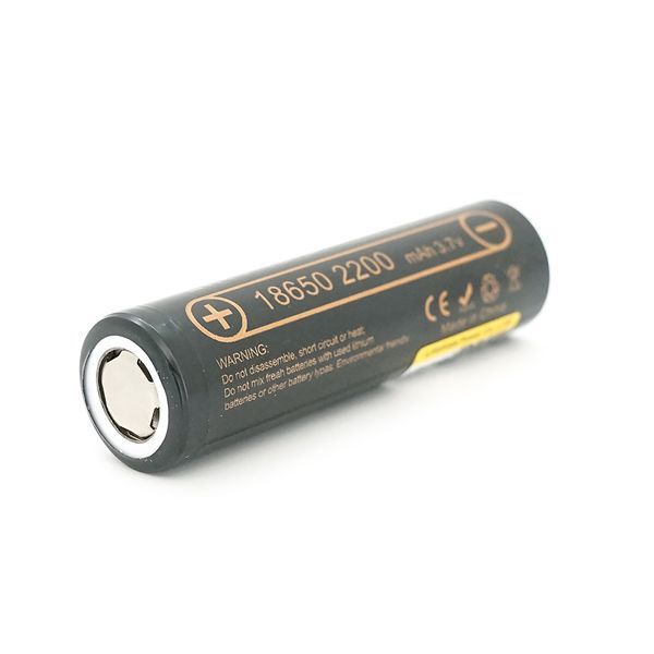 Акумулятор 18650 Li-Ion LiitoKala Lii-22A 2200mah (2100-2300mah) 3.7V (2.75-4.2V) Black PVC BOX Q2 ціна за 1 шт 2000000186993YT фото