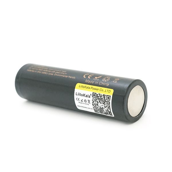 Акумулятор 18650 Li-Ion LiitoKala Lii-22A 2200mah (2100-2300mah) 3.7V (2.75-4.2V) Black PVC BOX Q2 ціна за 1 шт 2000000186993YT фото