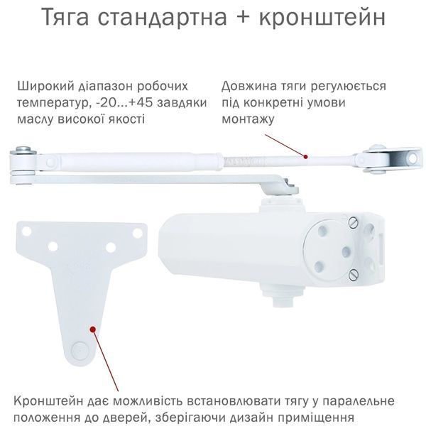 Доводчик RYOBI D-2055V GLOSSY_WHITE BC UNIV_ARM 99-00012883VIAT фото