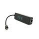 Type-C-хаб, 3хUSB 3.0 + 1 Gigabit Lan, Black, Box 2000000129440YT фото 1