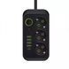 Мережевий фільтр-подовжувач QL-1091U 3 розетки 4-USB 1-Type-C чорний 900000000002IMP фото 1