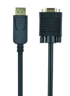Преобразователь цифрового DisplayPort сигнала в VGA видео 1.8 м Cablexpert CCP-DPM-VGAM-6 1603230EDG фото