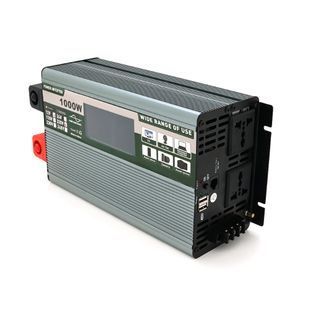 Інвертор напруги Demuda DMDPSW-1000W 12V/220V 1000W з правильною синусоїдою 2 універсальні розетки 2 USB Rj 45 клемні проводи Q6 2000000291567YT фото