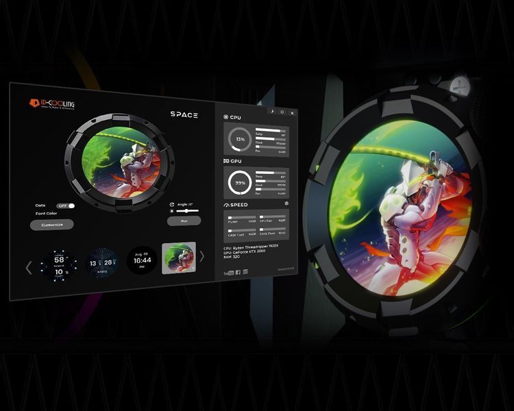 Система водяного охолодження ID-Cooling Space LCD SL360 Pro SE 527804DCL фото
