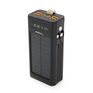 Powerbank ACL PW-90 30000mAh, SOLAR, Кабеля TypeC + Lighting, 0,72kg, Black, Box 2000000377124YT фото