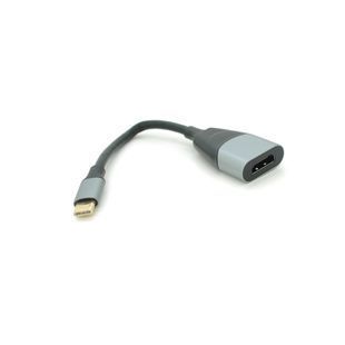 Конвертер Type-C (тато)/HDMI(мама) 18cm круглий Black-gray 2000000270272YT фото